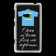 Coque Nokia Lumia 625 Fille de rugbyman Bonus offensif-défensif Noir 2
