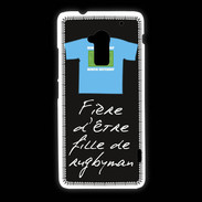Coque HTC One Max Fille de rugbyman Bonus offensif-défensif Noir 2