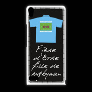 Coque Huawei Ascend P6 Fille de rugbyman Bonus offensif-défensif Noir 2