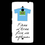 Coque Nokia Lumia 1320 Fille de rugbyman Bonus offensif-défensif Blanc 2