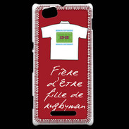 Coque Sony Xperia M Fille de rugbyman Bonus offensif-défensif Rouge