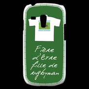 Coque Samsung Galaxy S3 Mini Fille de rugbyman Bonus offensif-défensif Vert
