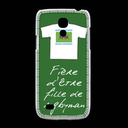 Coque Samsung Galaxy S4mini Fille de rugbyman Bonus offensif-défensif Vert