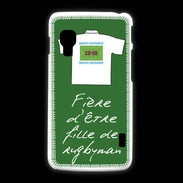 Coque LG L5 2 Fille de rugbyman Bonus offensif-défensif Vert