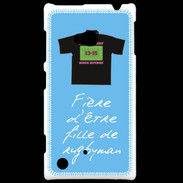 Coque Nokia Lumia 720 Fille de rugbyman Bonus offensif-défensif Bleu 2