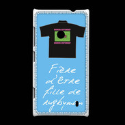 Coque Nokia Lumia 520 Fille de rugbyman Bonus offensif-défensif Bleu 2