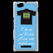 Coque Sony Xperia M Fille de rugbyman Bonus offensif-défensif Bleu 2