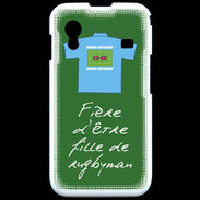 Coque Samsung ACE S5830 Fille de rugbyman Bonus offensif-défensif Vert 2