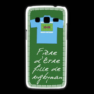 Coque Samsung Galaxy Express2 Fille de rugbyman Bonus offensif-défensif Vert 2