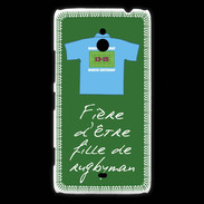 Coque Nokia Lumia 1320 Fille de rugbyman Bonus offensif-défensif Vert 2