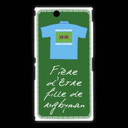 Coque Sony Xpéria Z Ultra Fille de rugbyman Bonus offensif-défensif Vert 2