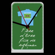 Pendule de bureau Fille de rugbyman Bonus offensif-défensif Vert 2