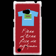 Coque Nokia Lumia 720 Fille de rugbyman Bonus offensif-défensif Rouge 2