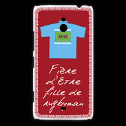 Coque Nokia Lumia 1320 Fille de rugbyman Bonus offensif-défensif Rouge 2