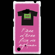 Coque Nokia Lumia 720 Fille de rugbyman Bonus offensif-défensif Rose 2