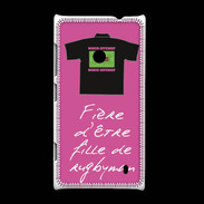 Coque Nokia Lumia 520 Fille de rugbyman Bonus offensif-défensif Rose 2