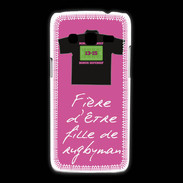 Coque Samsung Galaxy Express2 Fille de rugbyman Bonus offensif-défensif Rose 2