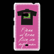 Coque Nokia Lumia 625 Fille de rugbyman Bonus offensif-défensif Rose 2