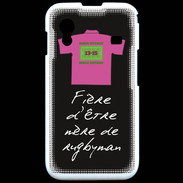Coque Samsung ACE S5830 Mère de rugbyman Bonus offensif-défensif Noir 