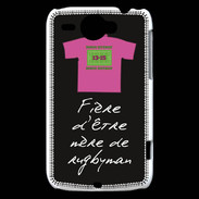 Coque HTC Wildfire G8 Mère de rugbyman Bonus offensif-défensif Noir 