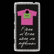 Coque Nokia Lumia 1320 Mère de rugbyman Bonus offensif-défensif Noir 