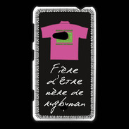 Coque Nokia Lumia 625 Mère de rugbyman Bonus offensif-défensif Noir 