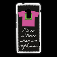 Coque HTC One Max Mère de rugbyman Bonus offensif-défensif Noir 