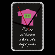 Grande pendule murale Mère de rugbyman Bonus offensif-défensif Noir 
