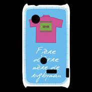 Coque Sony Xperia Typo Mère de rugbyman Bonus offensif-défensif Bleu