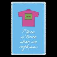 Etui carte bancaire Mère de rugbyman Bonus offensif-défensif Bleu
