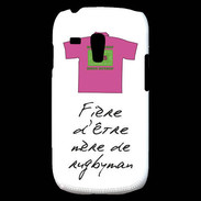 Coque Samsung Galaxy S3 Mini Mère de rugbyman Bonus offensif-défensif Blanc