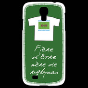 Coque Samsung Galaxy S4 Mère de rugbyman Bonus offensif-défensif Vert