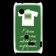 Coque Sony Xperia Typo Mère de rugbyman Bonus offensif-défensif Vert
