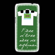 Coque Samsung Galaxy Express2 Mère de rugbyman Bonus offensif-défensif Vert