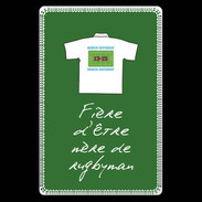 Etui carte bancaire Mère de rugbyman Bonus offensif-défensif Vert