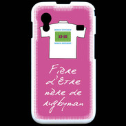 Coque Samsung ACE S5830 Mère de rugbyman Bonus offensif-défensif Rose