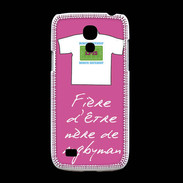 Coque Samsung Galaxy S4mini Mère de rugbyman Bonus offensif-défensif Rose