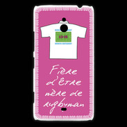 Coque Nokia Lumia 1320 Mère de rugbyman Bonus offensif-défensif Rose