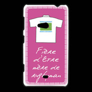Coque Nokia Lumia 625 Mère de rugbyman Bonus offensif-défensif Rose