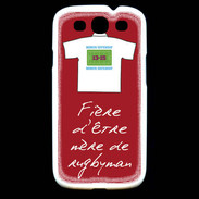 Coque Samsung Galaxy S3 Mère de rugbyman Bonus offensif-défensif Rouge