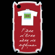Coque Blackberry 8520 Mère de rugbyman Bonus offensif-défensif Rouge