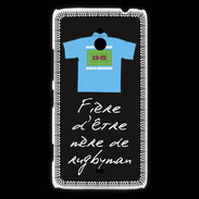 Coque Nokia Lumia 1320 Mère de rugbyman Bonus offensif-défensif Noir 2