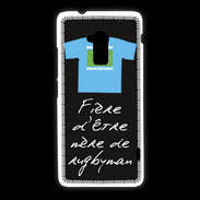 Coque HTC One Max Mère de rugbyman Bonus offensif-défensif Noir 2