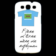 Coque Samsung Galaxy S3 Mère de rugbyman Bonus offensif-défensif Blanc 2