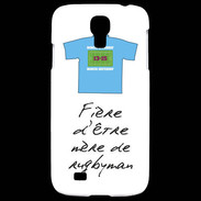 Coque Samsung Galaxy S4 Mère de rugbyman Bonus offensif-défensif Blanc 2