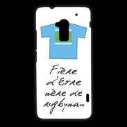 Coque HTC One Max Mère de rugbyman Bonus offensif-défensif Blanc 2