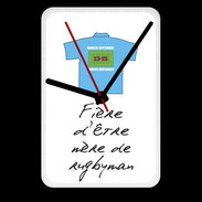 Grande pendule murale Mère de rugbyman Bonus offensif-défensif Blanc 2