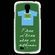 Coque Samsung Galaxy S4 Mère de rugbyman Bonus offensif-défensif Vert 2