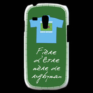 Coque Samsung Galaxy S3 Mini Mère de rugbyman Bonus offensif-défensif Vert 2