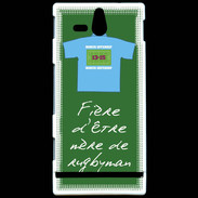 Coque Sony Xperia U Mère de rugbyman Bonus offensif-défensif Vert 2